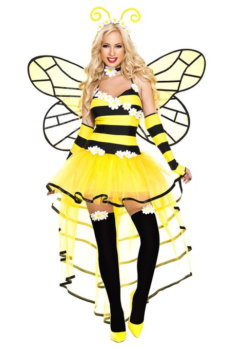 Bee Fancy Dress, Queen Bee Costume, Bee Outfit, Bumble Bee Costume, Yellow Tutu, Fancy Dress Halloween Costumes, Bee Costume, Bee Dress, Fancy Dress Outfits