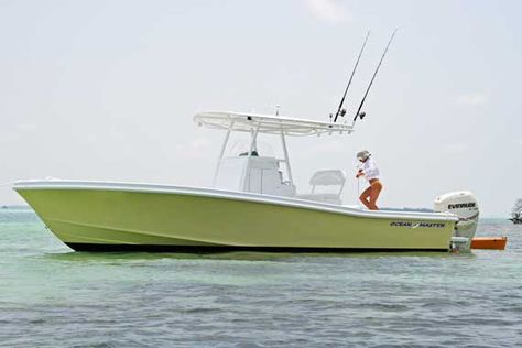 Ocean Master 27 Ocean Skiff Center Console Fishing Boat Boat Deck Ideas, Beach Buffet, Centre Console Boat, Boat Colors, Homemade Boat, Ocean Fishing Boats, Surf Boat, Saltwater Boats, Anchor Drawings