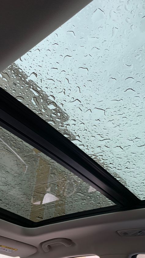 Sunroof Car Photography Aesthetic, Sunroof Snap, Rain Car Snap, Sunroof Car Aesthetic, Rain Snap, Sunroof Car, Full Hd Wallpaper Android, I Love Rain, Travel Picture Ideas