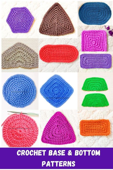 Basic Crochet Base Patterns are always very useful in making variety of Crochet Patterns. Be it of any shape …Crochet Hexagon , Rectangle, Oval, Round, Square. You can make umpteen number of crochet projects with these simple Base patterns right from Crochet Bags, purses, cushion covers, pillows, scarf, rugs, placemats, blankets and many more as you wish. Crochet Shapes Flat Patterns, Crochet Different Shapes, Crochet Basic Shapes Patterns, Useful Crochet Projects For Men, Crochet Basic Shapes, Crocheting In The Round, Crochet Teardrop Shape, Crochet Circle Pattern Tutorials, Crochet Amigurumi Shapes