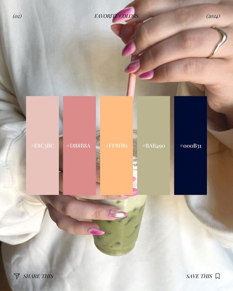 Color palettes I’m loving right now ✨👩🏻‍💻 Save these for your next creative project or Canva design!! Whether you are in the mood for more a strawberry matcha vibe or a brown nuetrals aesthetic, I included both! 😊 If you want to use these, all you have to do is in Canva type the hex code into the color palette!! The hex code is the numbers like this #FDBC00 ✨ Even though I am a social media manager, I LOVE BRANDING. 🤪 I love putting together color palette suggestions for my clients Insta... Hex Aesthetic Colors, Hex Number Color Palette, Social Media Colour Palette, Color Palette For Social Media, Matcha Palette, Social Media Color Palette, Brand Color Palette Hex Codes, Canva Color Palette Codes, Love Branding