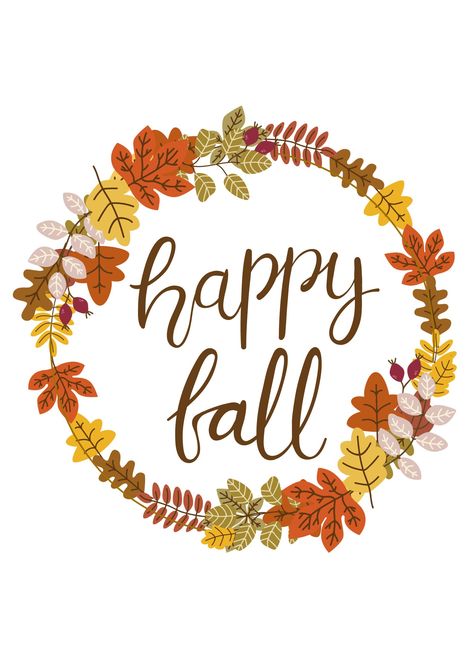 'Happy Fall' poster in digital form. Great to decorate your house for fall. Happy Fall Images, Happy Fall Y'all Wallpaper, Fall Posters, Fall Fonts, Autumn Things, Christmas Pic, Happy Boss's Day, Fall Lovers, Fall Quotes