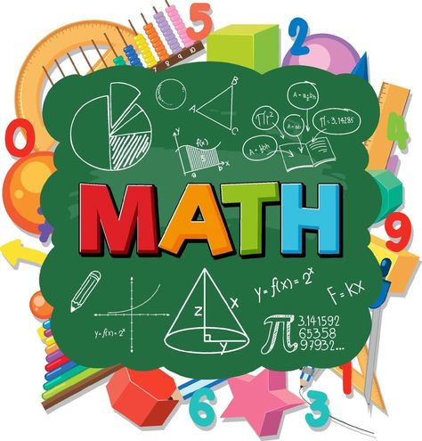 Math icon with formular and tools Math Profile Photo, Math Subject Design, Math Design Ideas, Mapeh Subject Design, Math Cover Page, Maths Project Cover Page Design, Math Lettering Design, Math Icon, Math Labels