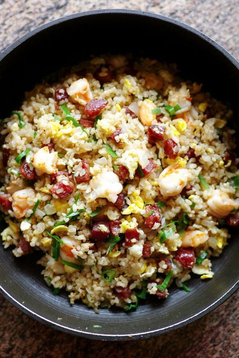 Young Chow Fried Rice, Yang Chow Fried Rice, Hawaii Recipes, Lap Cheong, Special Fried Rice, Chinese Sausage, Rice Food, Rice Cooker Recipes, Tasty Meatballs