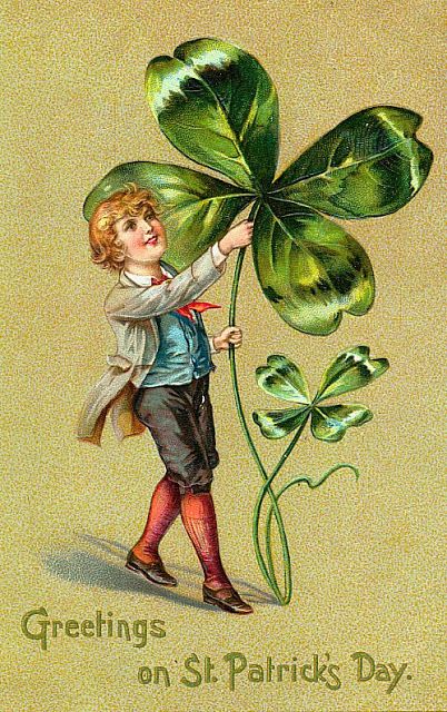 Fete Saint Patrick, St Patricks Day Cards, Erin Go Bragh, Postal Vintage, St Pats, St. Patricks Day, Irish Blessing, Vintage Boys, Saint Patrick's Day