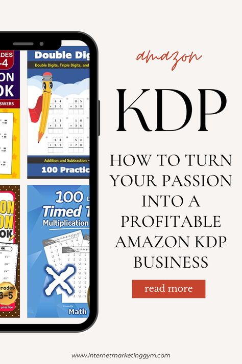 Make Money On Amazon, Best Way To Make Money, Kdp Interior, Amazon Website, Time Worksheets, Book Cover Template, Shopify Website Design, Kindle Direct Publishing, Amazon Kdp