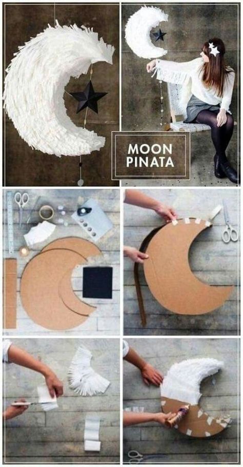 40 Handmade DIY Decoration Ideas For Different Purposes. #diy #diycrafts #Diydecor #homedecor #crafts Hiasan Perkahwinan, Pinata Diy, Diy Decoration Ideas, Hadiah Diy, Kerajinan Diy, Kraf Kertas, Idee Babyshower, Gubahan Bunga, Diy Pinata