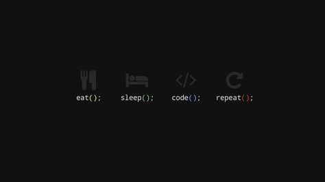 Eat, sleep, code, everyday repeat Screen Savers Wallpapers Backgrounds, Eat Sleep Code, Screen Savers Wallpapers, Black Phone Wallpaper, Eat Sleep, My Life, Sleep, Photoshop, Coding