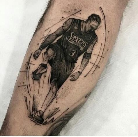 Allen Iverson Tattoo Ideas, Allen Iverson Tattoos, Tattoo Future, Allen Iverson The Answer, Greek Tattoos, Sport Design, Allen Iverson, Mini Tattoos, Small Tattoos