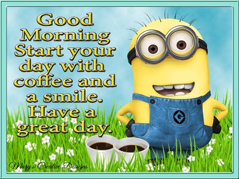 20 Awesome Good Morning Minion Quotes That You Will LOVE Good Morning Minions, Minions Animation, Minion Humour, Minions Images, Good Morning Snoopy, Morning Quotes For Friends, Good Morning Happy Saturday, Good Morning Happy Monday, Minion Pictures