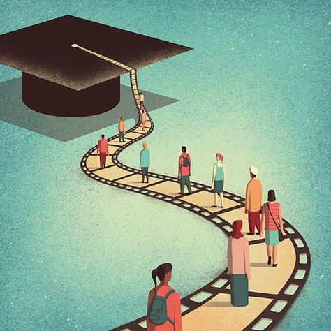 Smart-Illustrations-Davide-Bonazzi Davide Bonazzi, غلاف الكتاب, Education Poster Design, Visual Metaphor, Conceptual Illustration, Poster Background Design, Education Poster, Ads Creative, Editorial Illustration