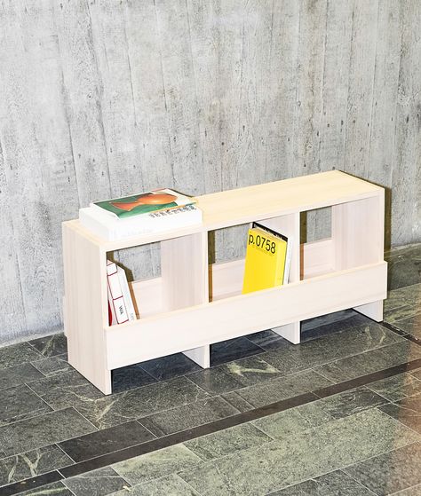 Benchbox in flawless white fir. A minimalist storage solution and an architectural take in furniture design by @thomas.schnur - #furnituredesign #design #architecture #storagesolution #solidwoodfurniture #minimalism #benchbox Diy Kast, Minimalist Storage, White Fir, Minimalist Furniture Design, Flexible Furniture, Plywood Cabinets, Interior Design Elements, Three Fold, Kids Room Inspiration