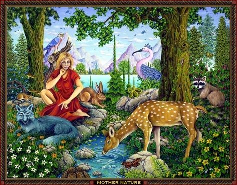 Star Steeds and Other Dreams: MOTHER NATURE Bear Spirit Animal, Find Your Spirit Animal, Fantasy Wall Art, Wolf Spirit Animal, Your Spirit Animal, Animal Totems, Visionary Art, Ethereal Art, Nature Paintings