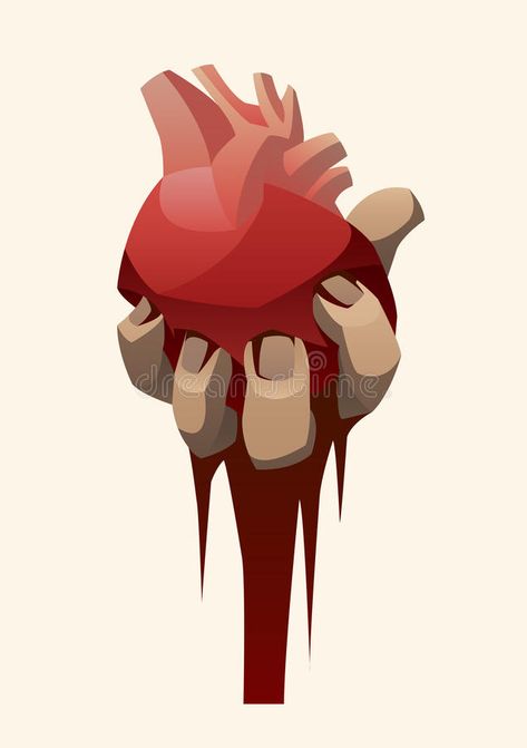 Man holding human heart stock vector. Illustration of holiday - 66388276 Someone Holding A Heart Drawing, Holding Heart Pose Reference, Draw Heart Human, Hand Holding Heart Reference, Holding Heart Pose, Holding Heart In Hand, Hand Holding Human Heart, Heart In Hand Drawing, Heart Drawing Reference