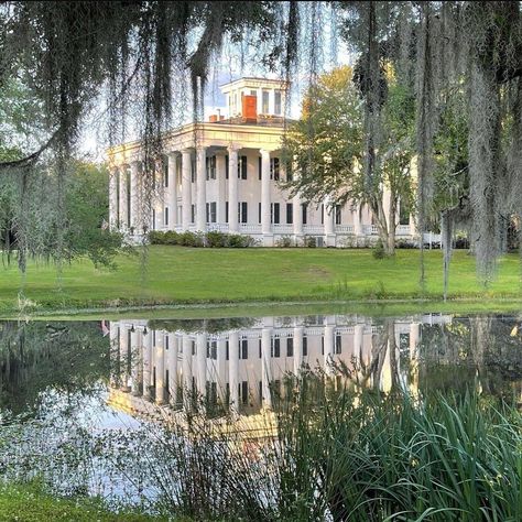 Southern Mansion Aesthetic, Old South Aesthetic, Southern Antebellum Homes, Deep South Aesthetic, Old Southern Homes Interior, Southern Scenery, Antebellum Mansions, 1930 House, Old Southern Homes