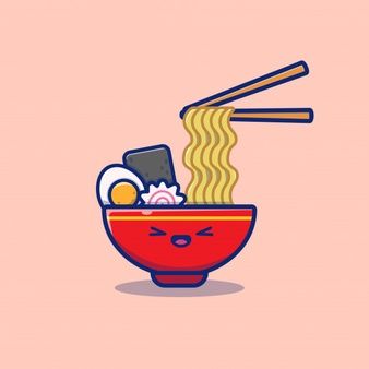 Catalyststuff | Freepik Kawaii, Noodle Drawing, Ramen Drawing, Sticker Reference, Tattoo Friendship, Food Tattoo, Noodle Doodle, Ramen Flavors, Sticker Food