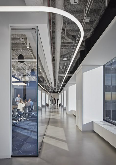 Futuristic Office Design, Futuristic Office, Design Offices, Office Ceiling, Systems Design, Open Ceiling, Modern Office Design, Office Floor, Best Office