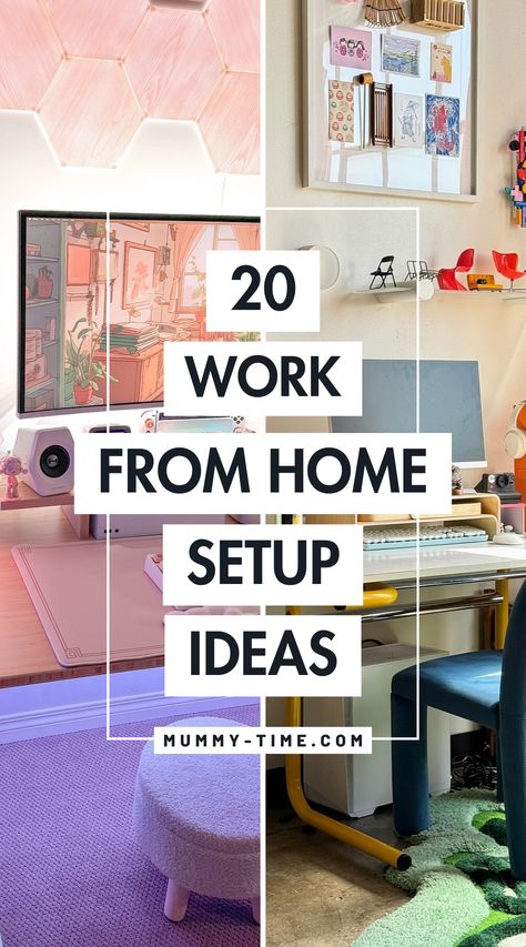 💡 Struggling to find the perfect work-from-home setup? Our "Work From Home Setup Ideas That Rocks" are here to help! Get inspired with creative layouts, tech recommendations, and decor tips that turn any space into an office oasis. Whether you’re working in a small nook or a large room, these ideas will help you create a productive and stylish workspace. Make every workday better with a setup that truly rocks! 🎉🌿 Office Setup Ideas Layout Small Spaces, Simple Work From Home Setup, 3 Monitor Desk Setup Bedroom, Women Desk Setup, Home Office 3 Monitors, Modern Wfh Setup, Small Office Setup At Home, Ultimate Home Office, 3 Monitors Desk Setup