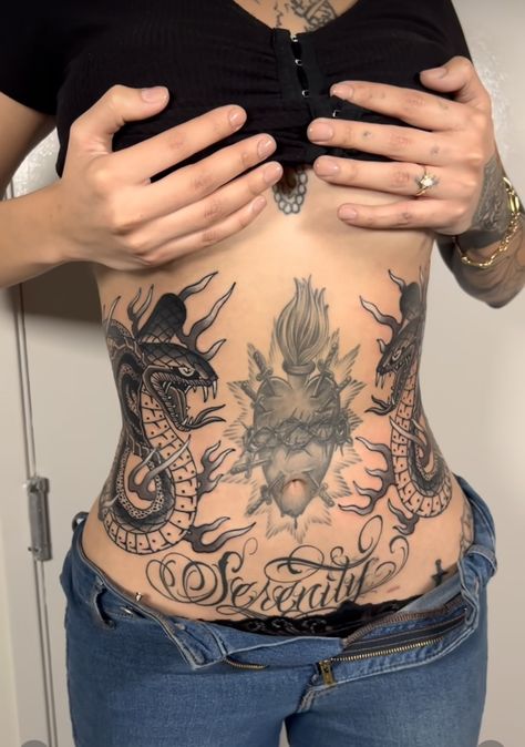 Women’s Pelvic Tattoo, Woman Abdomen Tattoo, Stomach Tatoos Woman, Tattoo Claims, Pelvic Tattoo, Pelvic Tattoos, Belly Button Tattoos, Lower Belly Tattoos, Abdomen Tattoo