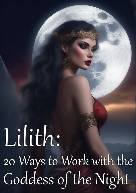 Lilith Goddess of the Night Voodoo Spells Witchcraft, Dark Photo Ideas, Lillith Goddess, Lilith Goddess, Athena Greek Goddess, Goddess Of The Night, Goddess Spirituality, Goddess Magick, Celtic Myth