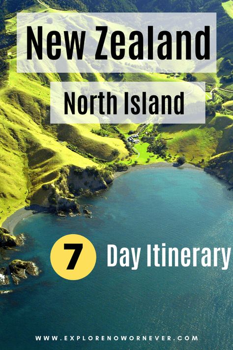 New Zealand North Island Itinerary: 7 Magical Days Nature, Glowworm Caves, New Zealand Road Trip, 7 Day Itinerary, New Zealand Itinerary, North Island New Zealand, New Zealand Adventure, New Zealand Travel Guide, Nz Travel