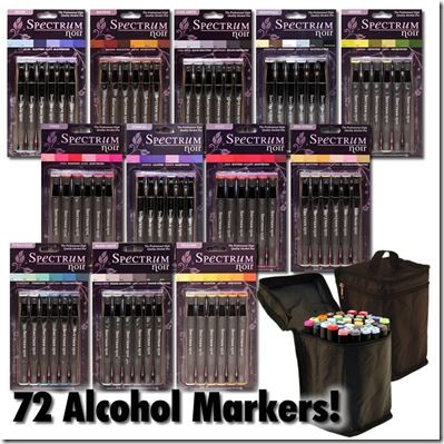 LIVE from CHA giveaway from Crafter’s Companion? Worth $100! 45 prizes each worth $100 Spectrum Noir Markers, On The Spectrum, Crayon Drawings, Spectrum Noir, Coloured Pencils, Alcohol Markers, Pen Refills, Pen Sets, One Set