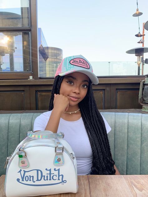 Skai Jackson on Twitter: "I hope you all have a blessed day🤍… " Von Dutch Hat Outfit, Von Dutch Outfit, Ski Jackson, Casquette Von Dutch, Von Dutch Hat, Skai Jackson, Von Dutch, Black Barbie, S K