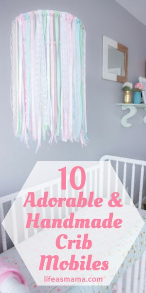 10 Adorable & Handmade Crib Mobiles Diy Baby Crib, Modern Crib Mobile, Handmade Crib, Crib Mobiles, Diy Crib, Diy Baby Mobile, Modern Crib, Trendy Diy, Diy Mobile