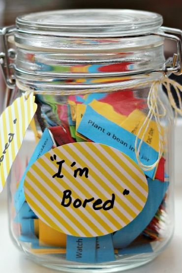 I'm Bored Jar, Fun Summer Activities For Kids, Bored Jar, Fun Summer Crafts, Fun Summer Activities, I'm Bored, Summer Activities For Kids, Summer Bucket Lists, Fun Diy Crafts