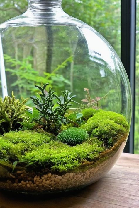 11 Best Plants For Closed Terrariums Indoor Close Terrarium, Plants For A Closed Terrarium, Closed Plant Terrarium, Closed Terrarium Ideas, Plant Terrarium Closed, Closed Jar Terrarium, Lily Images, Fern Images, Nerve Plant