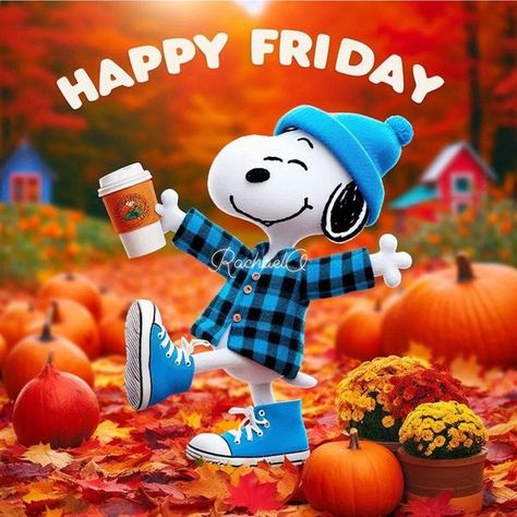 Snoopy Happy Friday, Tgif Humor Happy Friday, Friday Snoopy, Peanuts Happy Birthday, Snoopy Friday, Happy Snoopy, Day And Night Quotes, Good Morning Animals, Tgif Funny