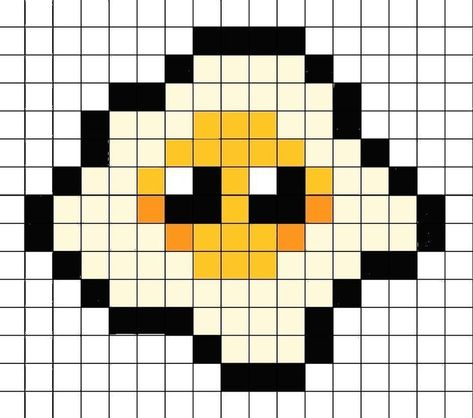 Egg Pixel Art, Cute Small Pixel Art, Cute Pixel Drawing, Pixel Art Pattern Easy, Pixel Art Animals, Pixel Art Minecraft, Image Pixel Art, Hama Art, Piskel Art