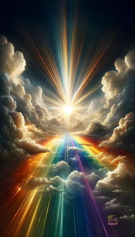 Colorful Things Aesthetic, Background Images Rainbow, Heavenly Backgrounds Beautiful, Rainbow Wallpaper Backgrounds, Clouds And Rainbows, 5d Wallpaper, Rainbow Wallpaper Iphone, Crystal Background, Rainbow Clouds