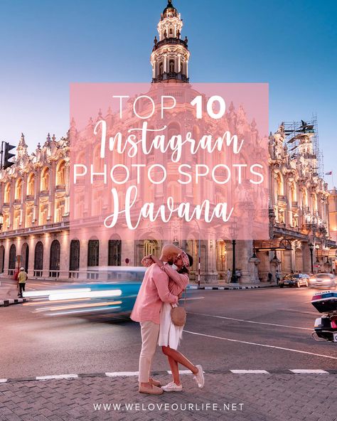 This is a list of the 10 top Instagram spots in Havana that you cannot miss! #cuba #havana #instagramspots #lahabana #cubatravel Cuba Photoshoot Ideas, Havana Instagram Pictures, Cuba Trip Outfits, Havana Outfit Ideas, Cuba Outfits For Women, Havana Cuba Outfits, Havana Cuba Travel, Cuba Travel Guide, Cuba Photo Ideas