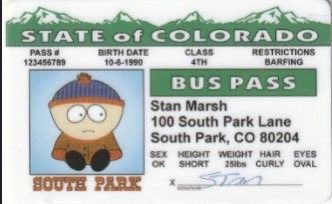 South Park Bus Stop, Id Cover, Stone Park, South Park Videos, South Park Memes, I Hate Mondays, Hate Mondays, Bus Pass, Phone Decor