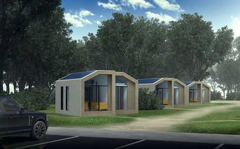 Tiny Hemp Houses Can Be Combined for Group Living - Tiny House Blog Hemp House, Accessible House, Eco Construction, Green Building Materials, Shed Cabin, Tiny Living Space, Tiny House Blog, Base Building, Shed To Tiny House