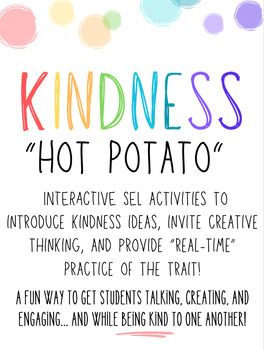 What better way to learn kindness than by practicing and experiencing it firsthand! Get ready to have a blast with your students - this is a fun one!!  This download includes THREE interactive SEL activities to introduce kindness ideas, invite creative thinking, and provide real-time practice of the trait! This is such a fun way to get students talking, creating, and engaging... all while being kind to one another! Digital download gives detailed instructions on how to play each version of the activity as well as 15 "pair matches" to be used in the activity (or for other uses in your classroom!)Looking for other kindness activities for your students? See links below: Kindness Activity and the Impact of our WordsKindness Activity - Class "Snowball Fight""Think Before You Speak" - Interactiv Peer Helpers Activities, 5 Senses Activities For Elementary, Interactive Therapy Activities, Outdoor Counseling Activities, Kindness Literacy Activities, Class Kindness Activities, Elementary Group Activities, Pre K Sel Activities, Fun Activities For Teachers