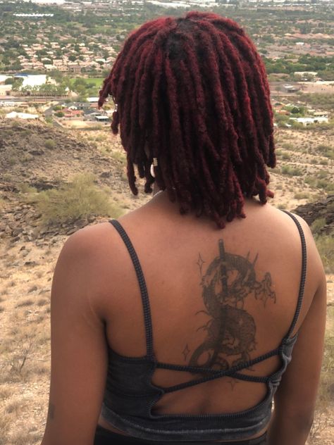 Dark Red Locs, Locs Starter, Dyed Locs, Dreadlocks Hair Care, Afro Hair Art, Locs Journey, Loc Hairstyles, Dreads Girl, Short Locs Hairstyles