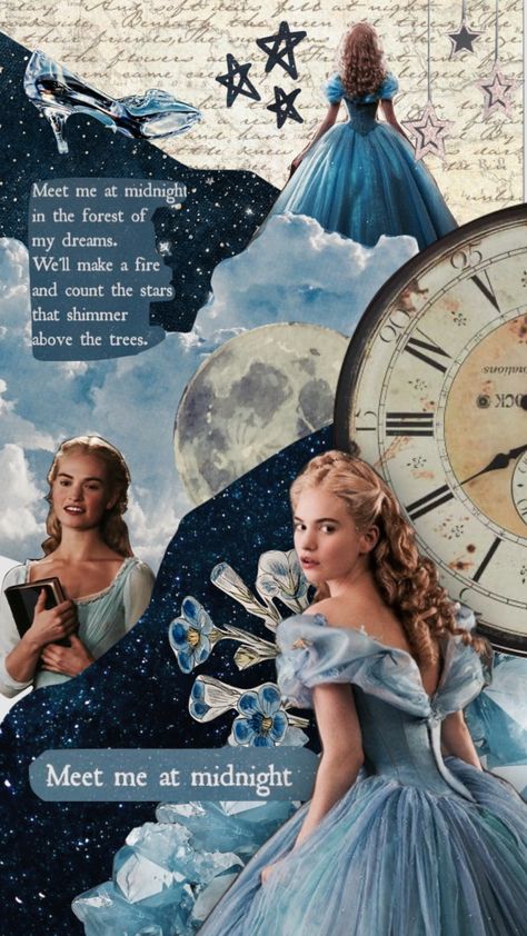 Cinderella Wallpaper, Cinderella Aesthetic, Movie Collage, Cinderella Movie, Foto Disney, Image Princesse Disney, Princess Wallpaper, Disney Collage, Cute Disney Pictures