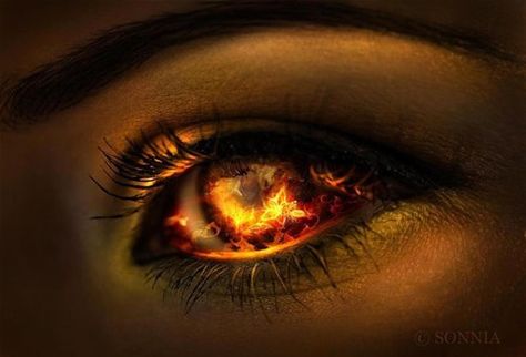 fiery eye Fire Eyes, Devil Eye, Fire Element, Magic Aesthetic, Throne Of Glass, Eye Art, Book Inspiration, Character Aesthetic, An Eye