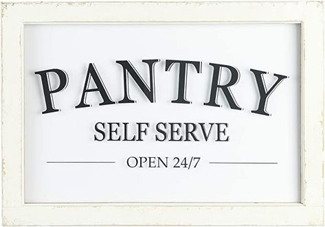 Sign For Kitchen Wall, Diy Pantry Sign Wall Decor, Pantry Signs On Door, Cricut Pantry Door Sign, Funny Pantry Sign, Pantry Door Sign Ideas, Pantry Signs Farmhouse, Pantry Door Sign, Pantry Door Sayings