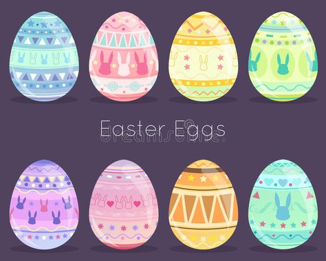 Easter eggs stock illustration Easter Egg Illustration, Eastern Eggs, Egg Illustration, Easter Things, Easter Cartoons, Egg Vector, Easter Theme, Vector Technology, Art Teaching