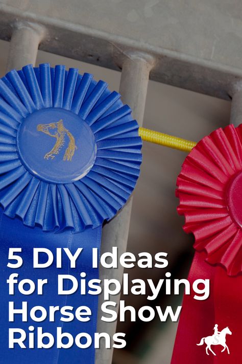 Got old horse show ribbons collecting dust? Don’t let them go to waste! These DIY ideas will turn those ribbons into sentimental conversation pieces and preserve your cherished memories.  #HorseShowRibbons #EquestrianDIY #CraftingIdeas Sports Ribbon Display Ideas, Horse Show Ribbon Display Ideas, Equestrian Ribbon Display Ideas, Horse Ribbons Display Ideas, Horse Show Ribbon Display, Award Ribbon Display, Horse Ribbon Display, Show Ribbon Display, Horse Show Ribbons