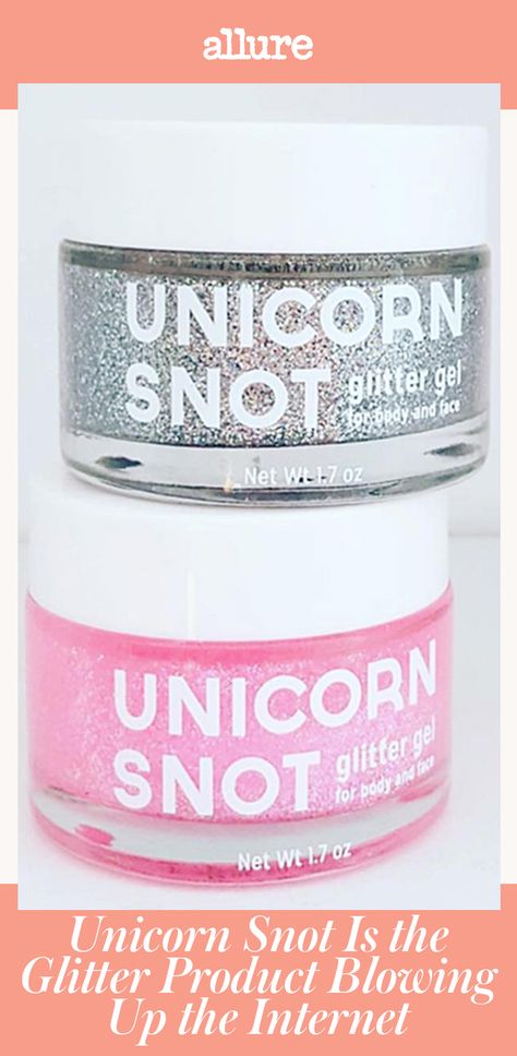 When you swipe on a dollop of Unicorn Snot, it gives your skin a twinkly finish instead of a neon stain. Neon Unicorn, Unicorn Snot, Glitter Roots, Unicorn Tears, Pure Aloe Vera, Homemade Beauty Tips, Beauty Guide, Ancient Beauty, Wrinkle Cream