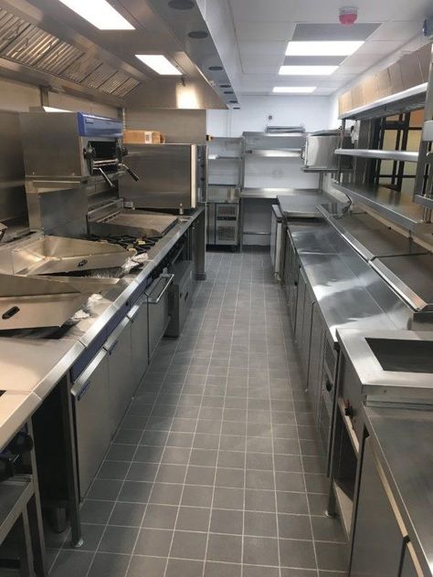 the bear hulu Stainless Steel Commercial Kitchen, Industrial Kitchen Restaurant, Small Restaurant Kitchen Layout, Small Commercial Kitchen Design, Small Restaurant Kitchen Design, Small Restaurant Kitchen, Restaurant Kitchen Layout, Commercial Kitchen Layout, Small Commercial Kitchen