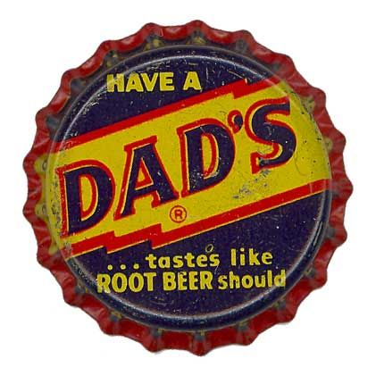 55 Creative Bottle Cap Designs - Dad’s Root Beer Dads Root Beer, Vintage Soda Bottles, Beer Bottle Caps, Beer Bottle Cap, Vintage Packaging, Cap Designs, Bottle Top, Old Bottles, Vintage Bottle