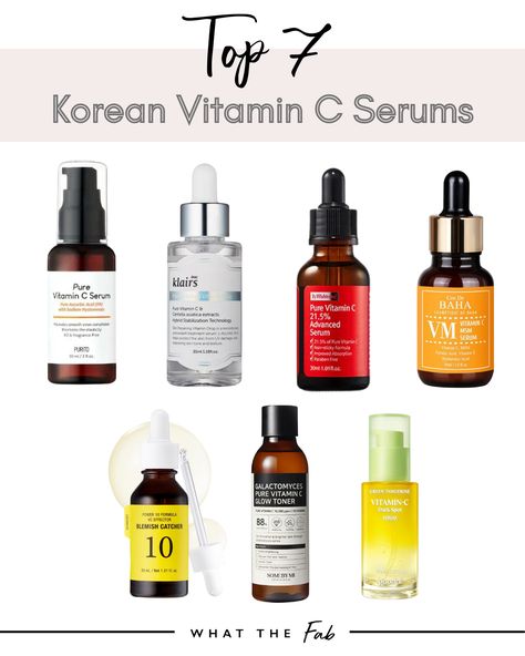 Vitamin C For Oily Skin, Best Korean Vitamin C Serum, Best Vitamin C Serum For Face, Korean Vitamin C Serum, Korean Vitamin C, Vitamin C For Face, Best Serums, Vitamin C Skincare, Vitamin C Oil