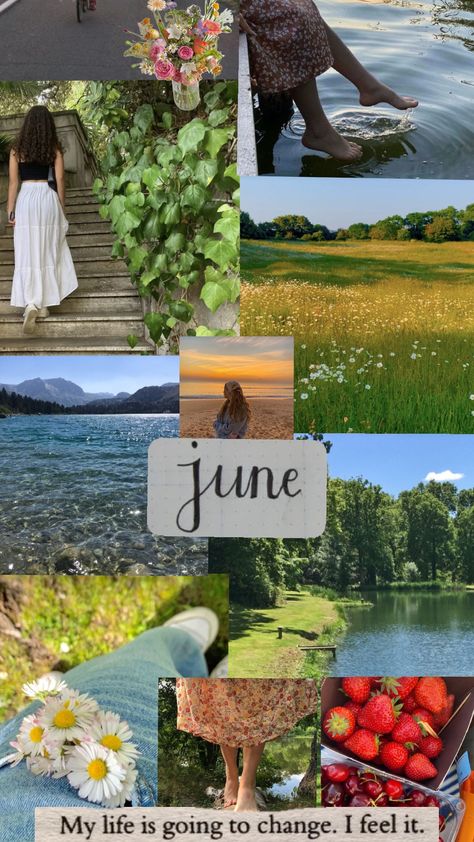 #months aesthetics #june #✨🫶💚 June Girls Aesthetic, June Astethic, June Aesthetic Month, May Aesthetic Month, June Vibes, June Aesthetic, Seasonal Aesthetic, Earth Seasons, Random Ideas