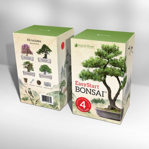 Design Box for a Bonsai Tree Starter Kit Product packaging contest design#product#packaging#picked Packaging Boxes Design, Packaging Box Design, Boxes Design, Design Box, Hood River, Package Box, Packaging Boxes, Design Packaging, Packaging Box