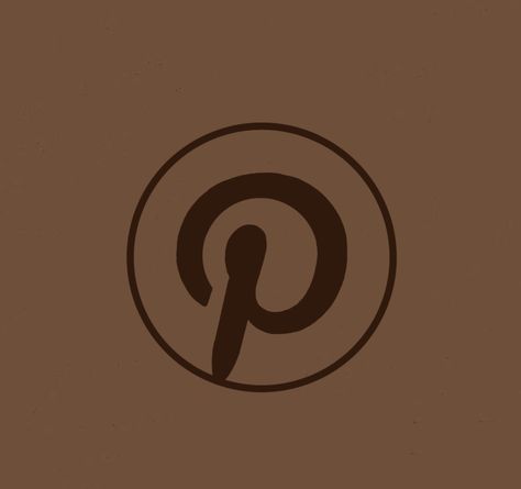 Dark Brown Pinterest Icon, Dark Academia Widget Icons, Brown Pinterest App Icon, Brown Phone Aesthetic, Brown Pinterest Icon, Ios 16 Dark Academia, Brown Phone Icon, Dark Brown Icons, Pinterest Icon Aesthetic